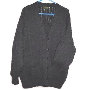 Classic Black Cardigan Sweater